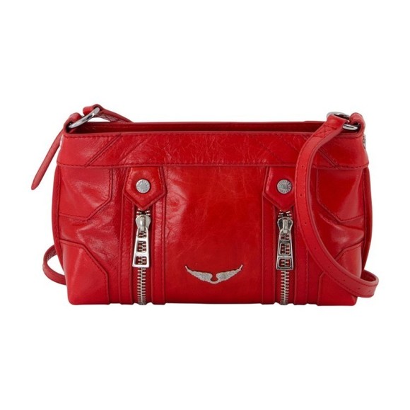 Zadig & Voltaire Sunny Mood Crossbody - Leather - Red - NWT - Picture 1 of 2